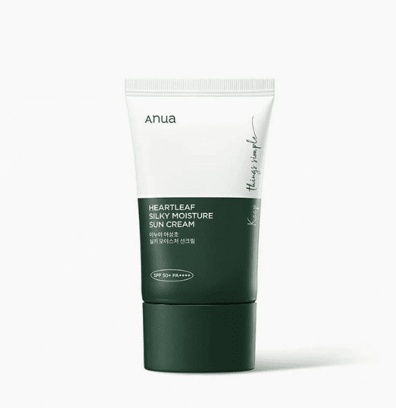 ANUA HEARTLEAF SILKY MOISTURE SUNCREAM SPF 50+ PA++++ 50ml