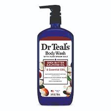 DR TEAL'S BODY WASH WITH EPSOM SALT + SHEA BUTTER AND ALMOND OIL 710ML