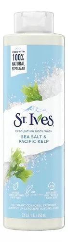 ST IVES EXFOLIATING BODY WASH SEA SALT & PACIFIC KELP 650ML