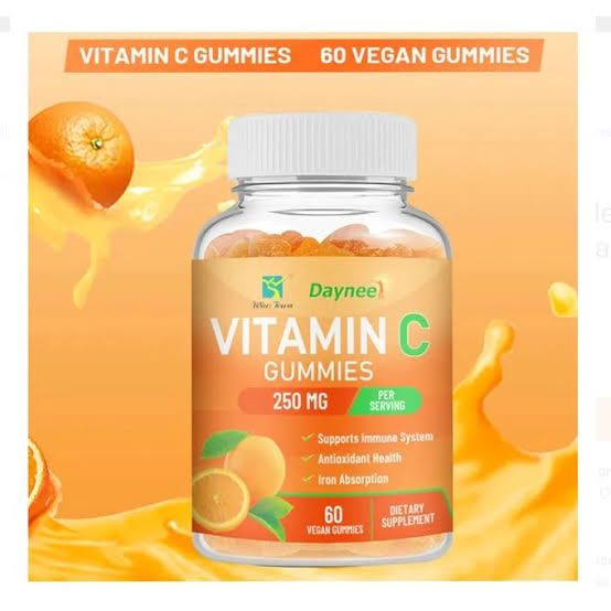 DAYNEE VITAMIN C GUMMIES| 60 VEGAN GUMMIES|BB: 01/11/2026