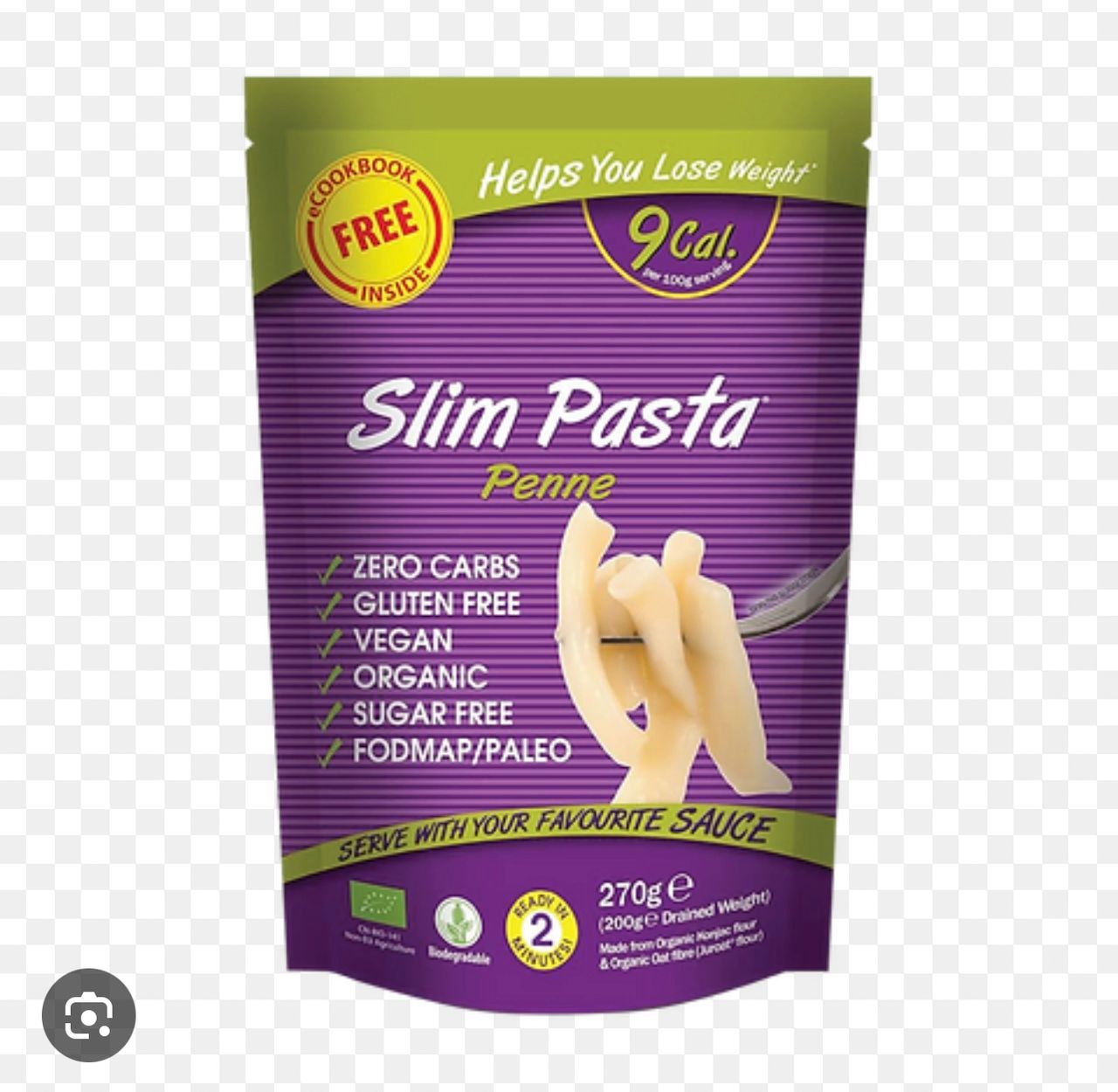 Slim penne pasta 270g