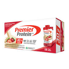 PREMIER PROTEIN SHAKES| STRAWBERRIES & CREAM FLAVOUR| 15 BOTTLES PER CARTON | 160g EACH Bottle. Exp Date: MARCH 2026