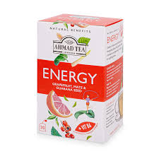 AHMAD TEA LONDON ENERGY GRAPEFRUIT,MATE & GUARANA SEED  EXP DATE:07.07.2026