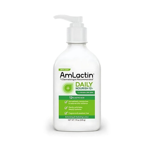AMLACTIN DAILY NOURISHING 12% LACTIC ACID EXFOLIATING AND HYDRATING LOTION 225g