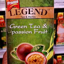LEGEND GREEN TEA AND PASSION FRUIT| 25 TEA BAGS| EXP DATE: 03/2027
