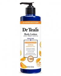 DR TEAL'S BODY LOTION  GLOW & RADIANCE CITRUS ESSENTIAL OILS 532ml