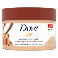 DOVE EXFOLIATING BODY POLISH BROWN SUGAR & COCONUT BUTTER 298g