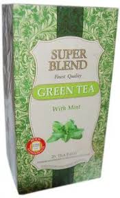 SUPER BLEND FINEST QUALITY GREEN TEA 25 TEA BAGS [EXP DATE: 15.08.2025]