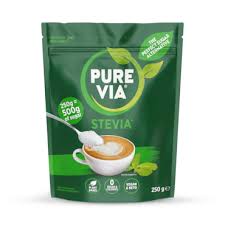 PURE VIA STEVIA SWEETENER 250g. Exp Date; May 2026