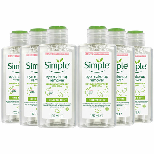 SIMPLE EYE MAKEUP REMOVER (REMOVES WATERPROOF MASCARA) 125ML
