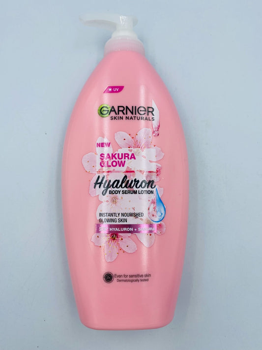 GARNIER SKIN NATURALS SAKURA GLOW HYALURON BODY SERUM LOTION 400ml